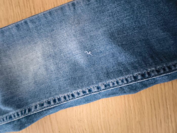 Jegging slim fille bleu 7-8 ans bon état - photo numéro 3
