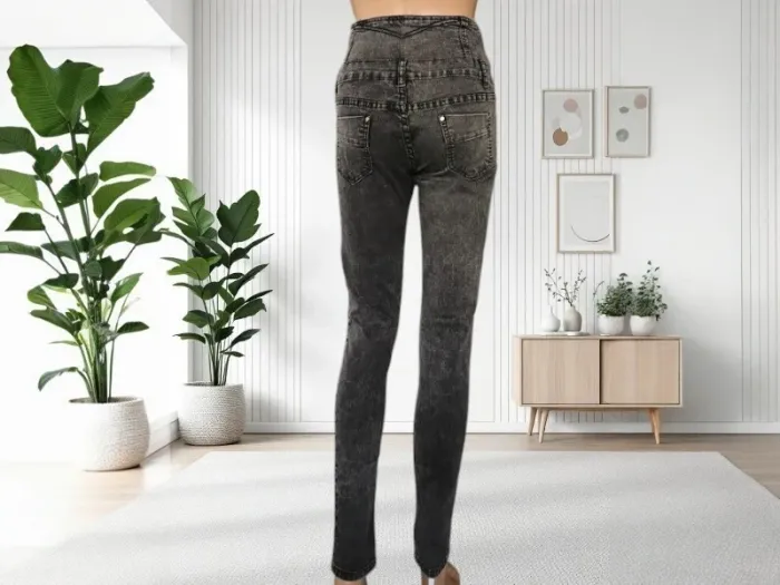 Jean skinny Elegant's taille haute sculptant effet push up ,stretch - photo numéro 7