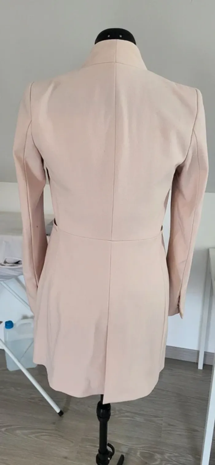 Veste / blazer cintrée rose pale 36 - photo numéro 5