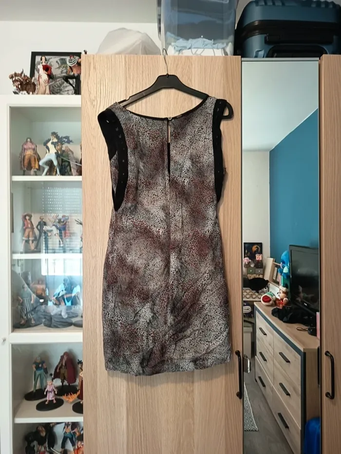 Robe noir et marron IKKS - Taille XS 34 - photo numéro 4