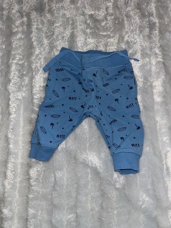 Jogging bleu à motif