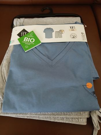 ensemble pyjamas homme short tex 3XL