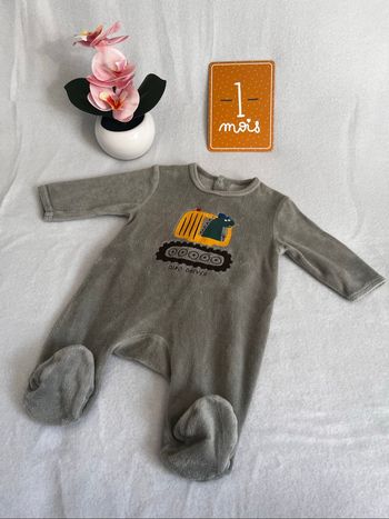 Pyjama velours 1 mois