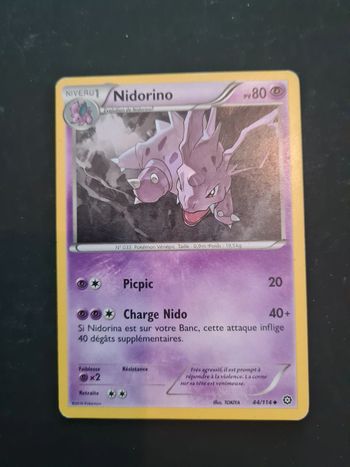 Carte pokémon Nidorino 44/114