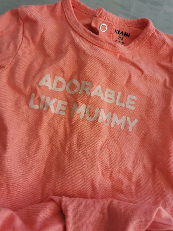 Pyjama bébé orange - photo numéro 2