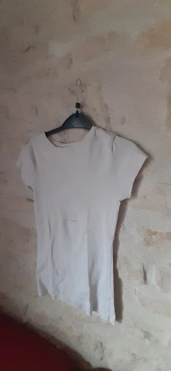 Tee-shirt blanc Okaïdi 12 ans manches courtes