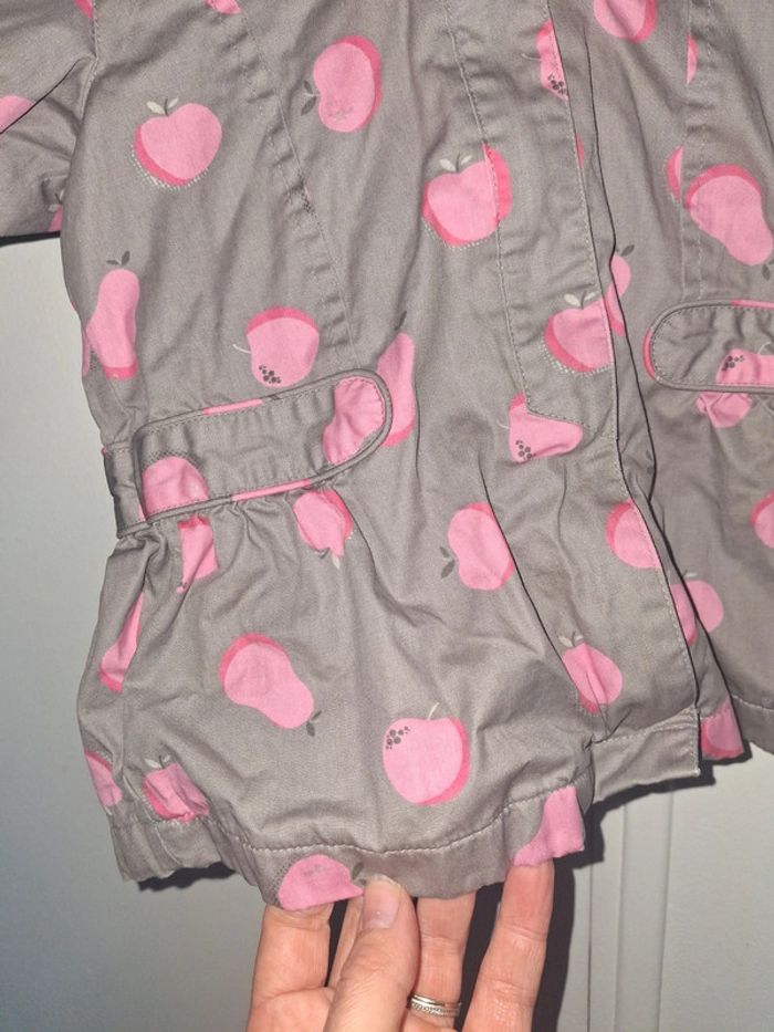 Parka été gris et rose 12 mois - photo numéro 2