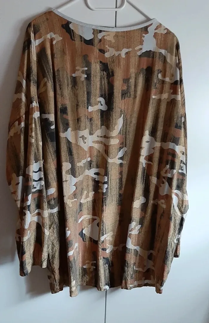 Tunique camouflage lurex gde taille - photo numéro 3