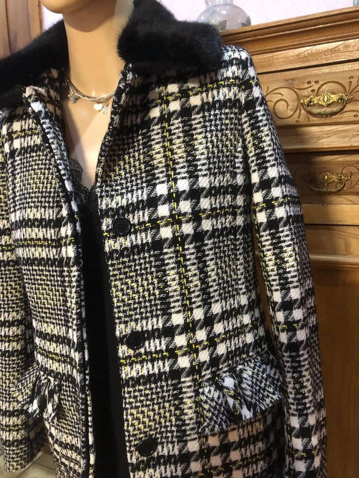 Manteaux à carreaux Naf naf - n e u f - photo numéro 2