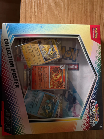 Coffret collection poster Pokémon évolution prismatique 8.5