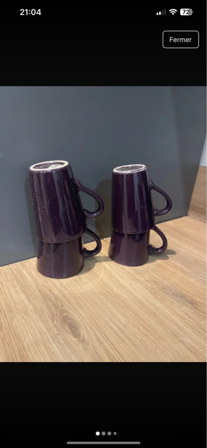 Lot 4 grandes tasses