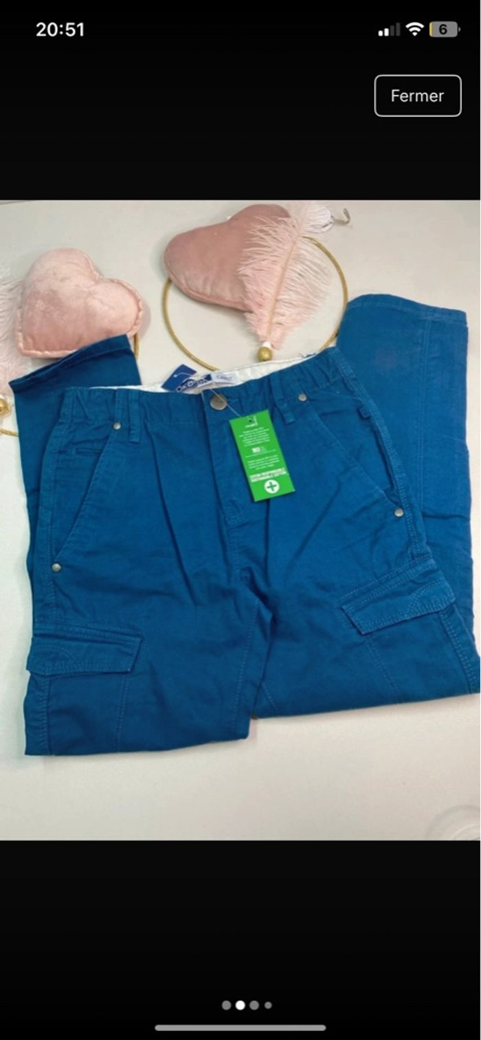 Jeans cargo garçon - neuf - Okaïdi - Taille 8 ans - photo numéro 4