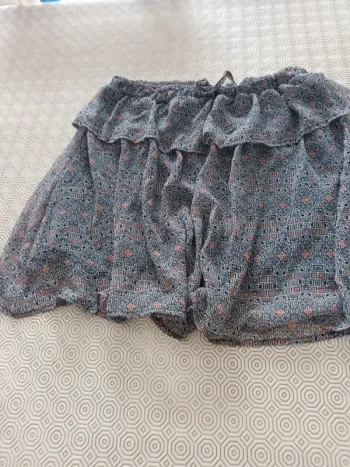 Jupe courte Mim taille 38 bleu marine