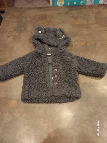 Manteau Disney 6 mois tissu bouclettes