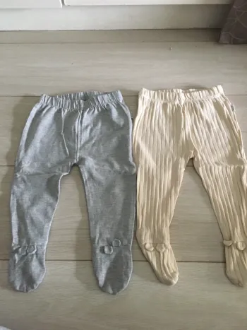 Lot 2 pantalons fins / leggings vertbaudet 9 mois