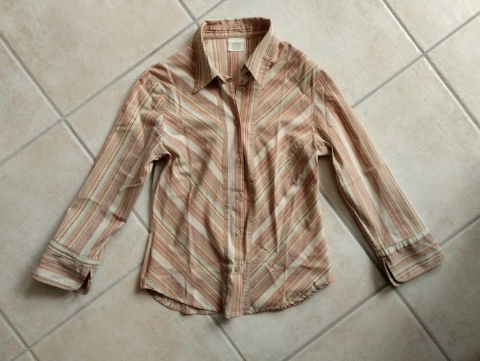 Chemise cintrée à rayures T40