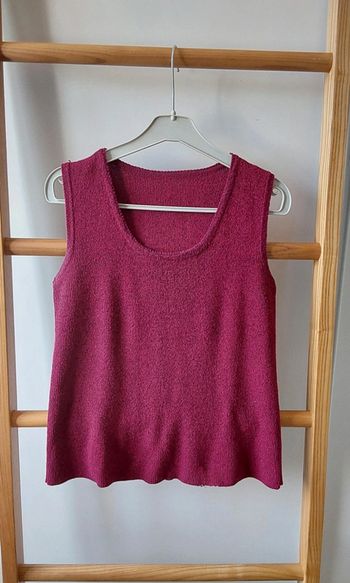 Débardeur chic  bordeaux T 36/38