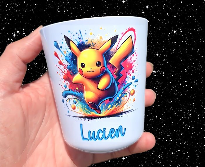 Verre incassable  personnalisé neuf pokemon pikachu