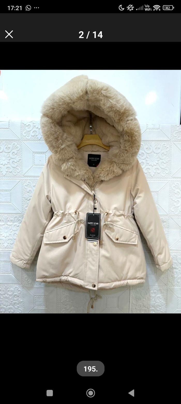Manteau fourré enfant chaud 12 ans