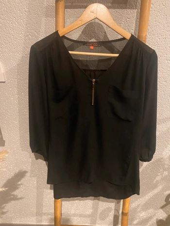 Blouse noir fluide