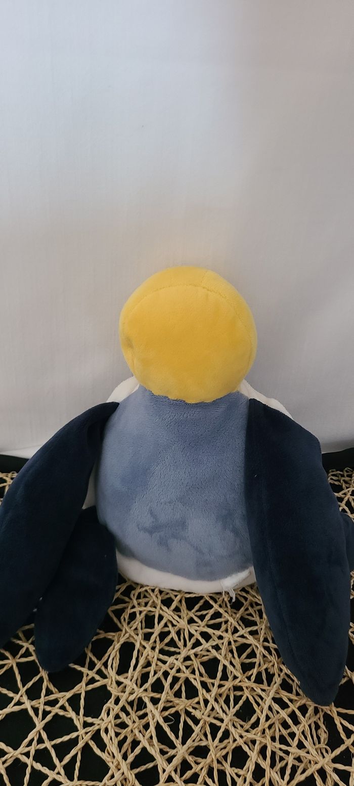 Doudou peluche tortue beige bleu Obaïbi - photo numéro 2