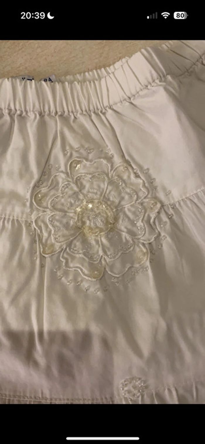 Jupe blanche 8 ans okaidi - photo numéro 2