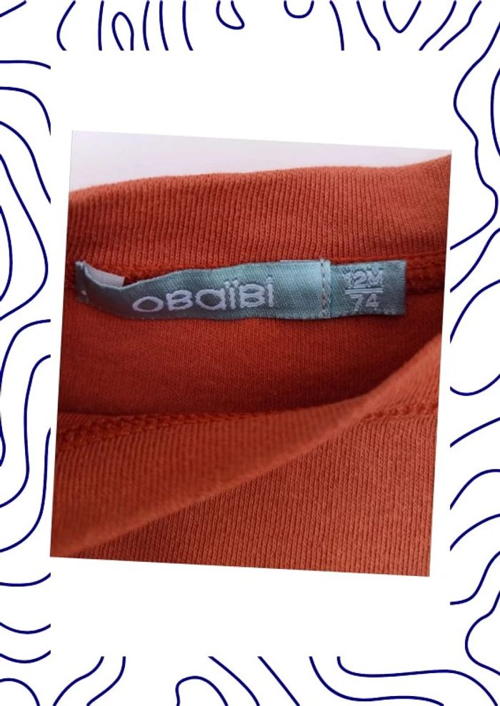 Tee shirt 12 mois Obaïbi - photo numéro 3