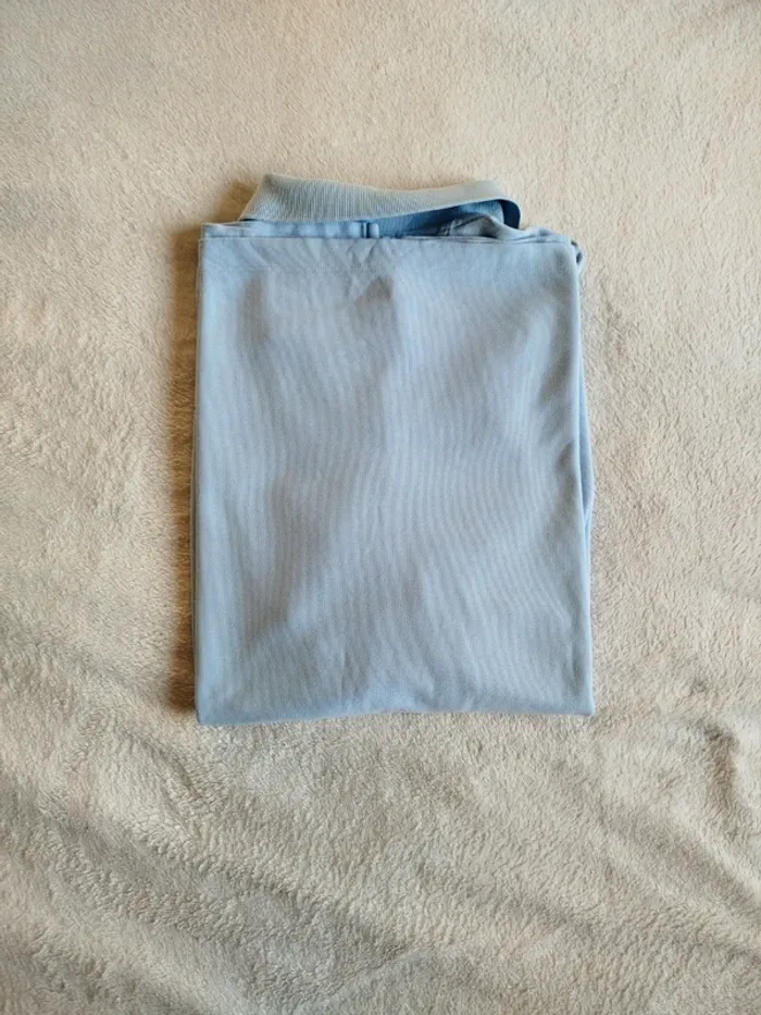 Polo vintage Nautica bleu ciel taille L - photo numéro 2