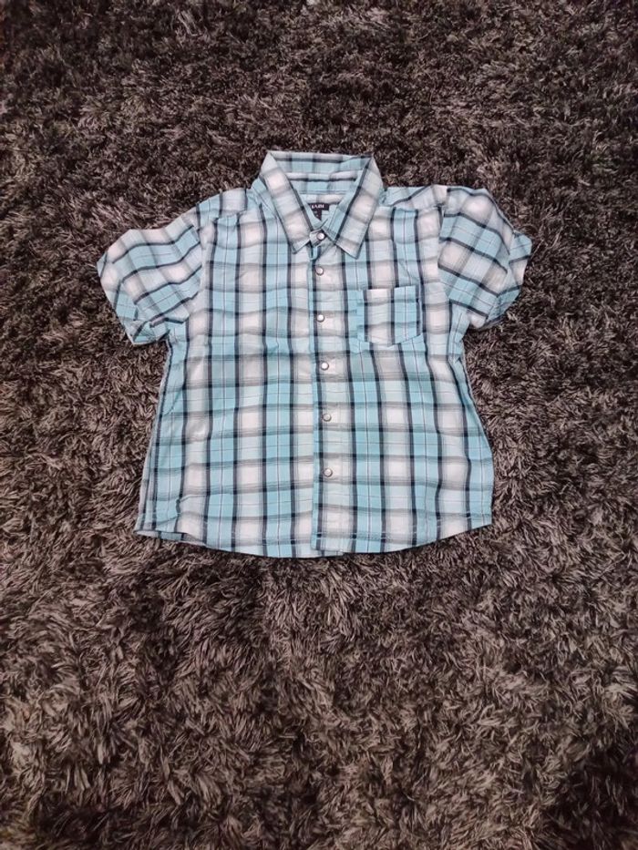 Chemise manches courtes garçon 2 ans 24 mois