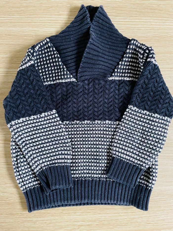 Pull col roulé