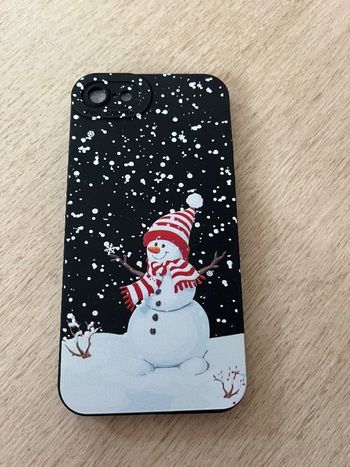 Coque iphone 8 souple noël bonhomme de neige