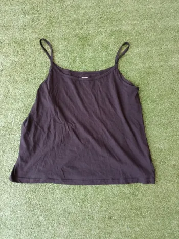 Débardeur simple tissaia noir taille 50/52