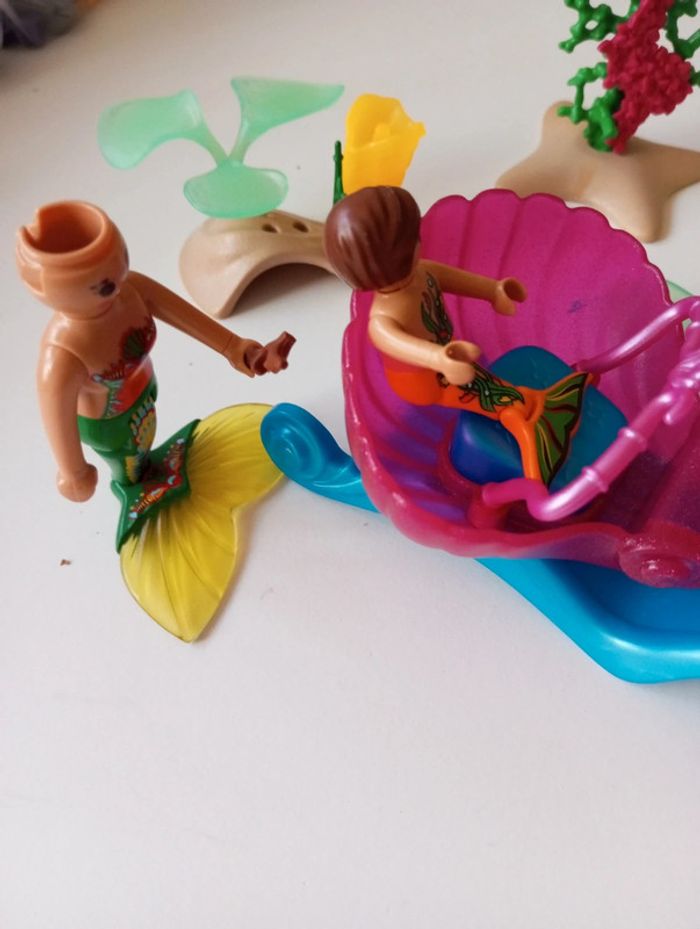 Playmobil sirène avec carosse - photo numéro 2