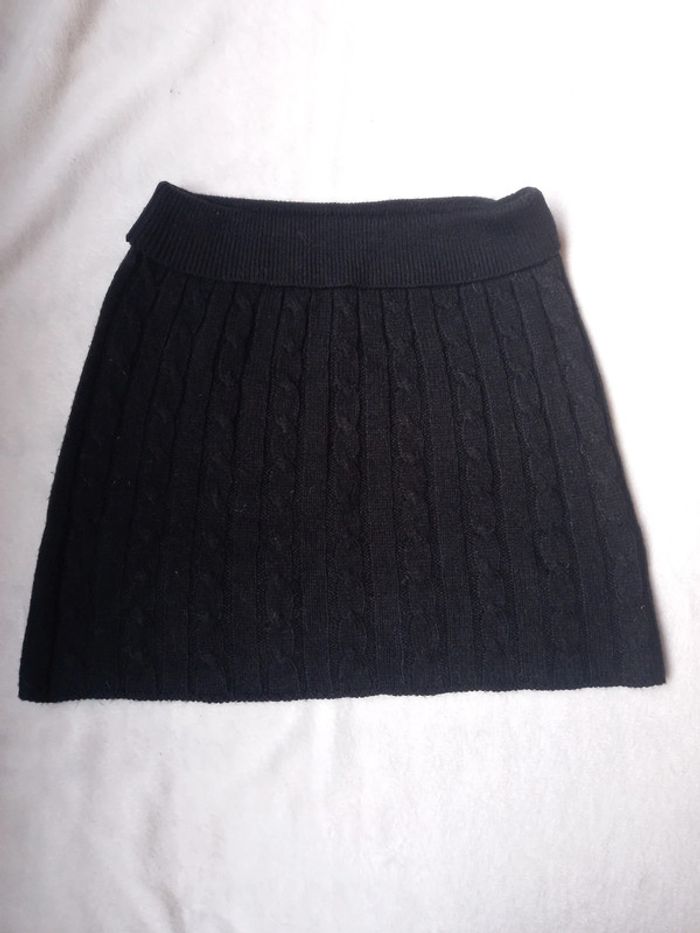 💝 Mini-jupe noir en tricot -50%