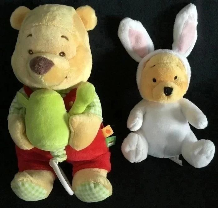 Winnie - 3 Peluches :  Musicale, Lapin et Mouchoir - Disney - photo numéro 2