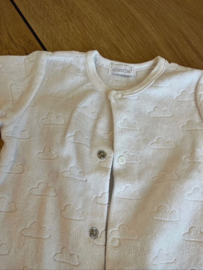 Pyjama bébé unisexe blanc Absorba - photo numéro 2