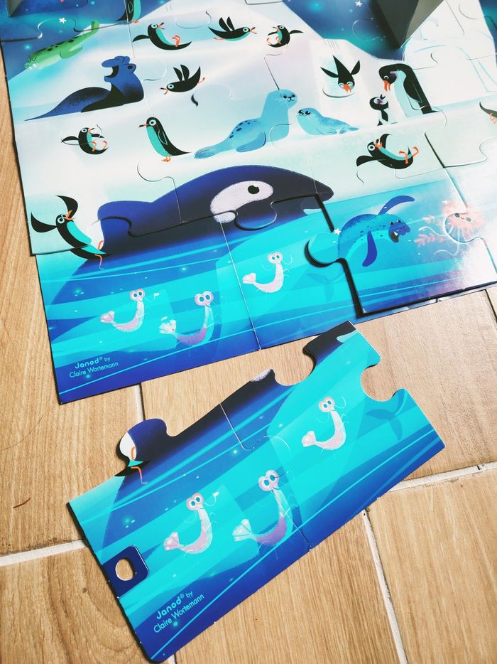 🐻‍❄️Puzzle surprise Les animaux sur la banquise marque Janod - photo numéro 5