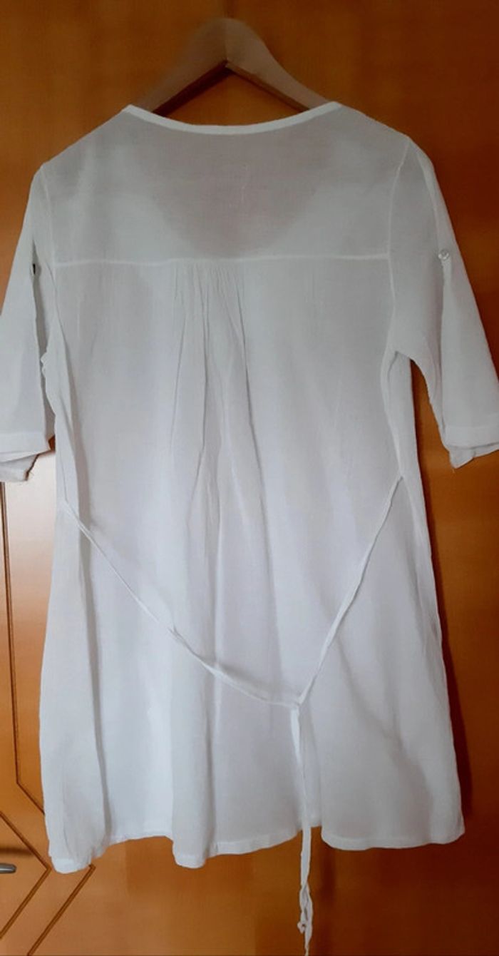 Tunique-robe été blanche - photo numéro 3
