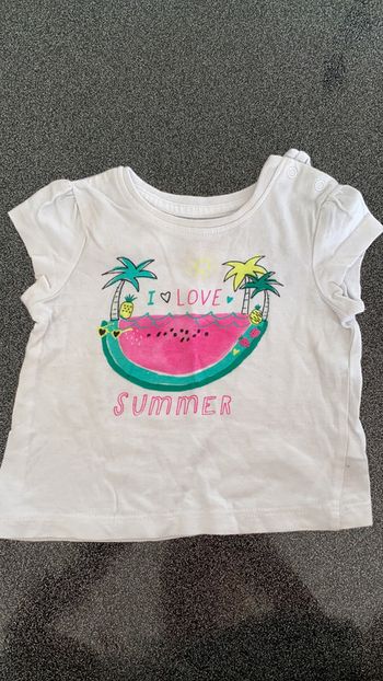 Teeshirt primark 0-3 mois