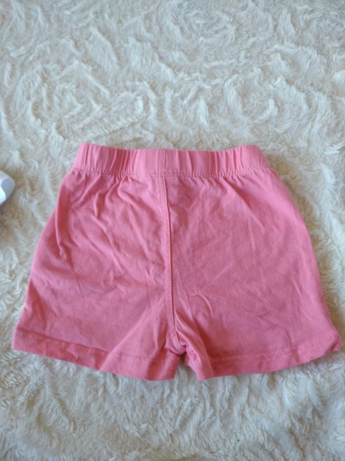 Ensemble été (tee shirt+short) Fille 6 mois Minnie Daisy Disney Baby 100% coton - photo numéro 14