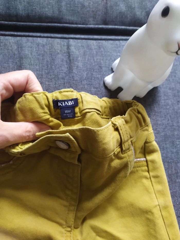 Pantalon jaune moutarde 18mois - photo numéro 3