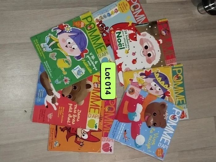 Lot de 7 magazines Pomme d’Api année 2017 L014  7581972026