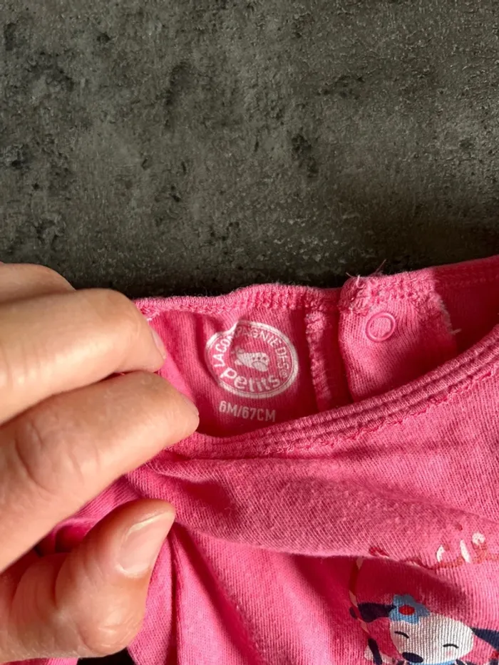 Body manches longues, bébé fille, la compagnie des petits, 6 mois - photo numéro 2