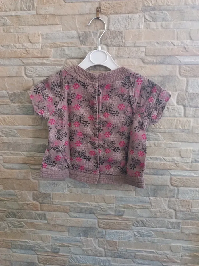 Blouse gris fuchsia Wapi 18M - photo numéro 2
