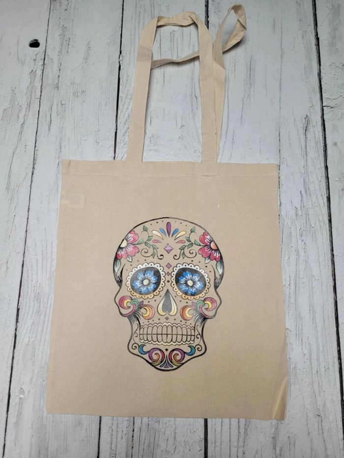 tote bag tête de mort