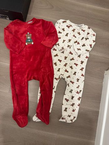 Lot grenouillères Noël Bout chou