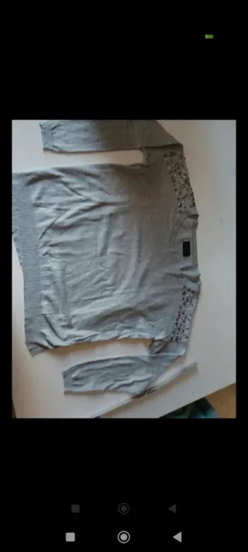 Pull fin School Rag femme taille 38 avec perles sur les épaules