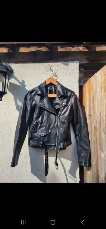 Veste en simili cuir Zara