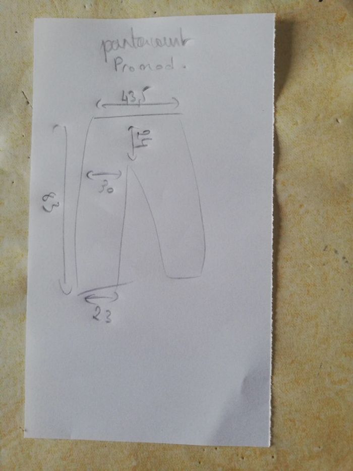 Pantacourt 7/8 en lin Promod rose foncé t. 42 - photo numéro 12