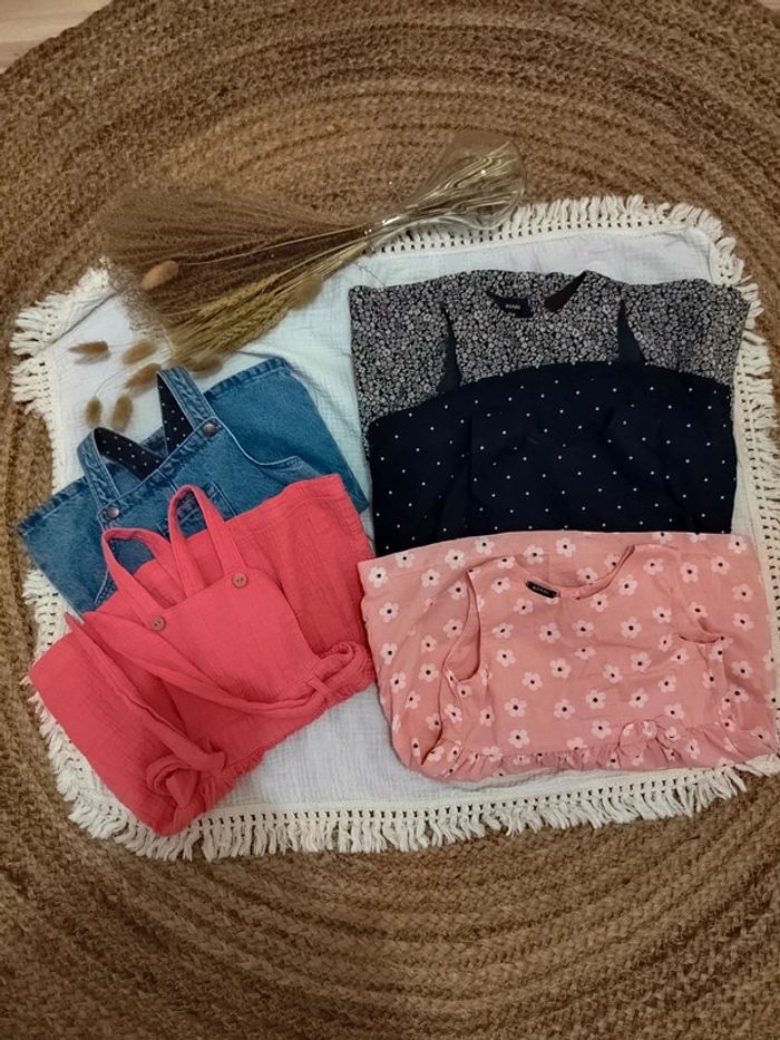 Lot de 5 robes et salopettes Kiabi 18 mois